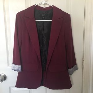 Burgundy blazer